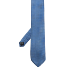 Blue Printed Necktie – Polyester Fabric