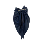 Black Long Tail Hair Bow with Barrette Clip - Image 2