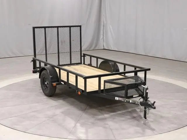 CO5.5X10GWPTLED_0_Co5.5X10Gwptled-100.jpg 5.5 X 10 Carry-On Utility Pipe Top w/ Mesh Tongue Box Trailer - Image 1
