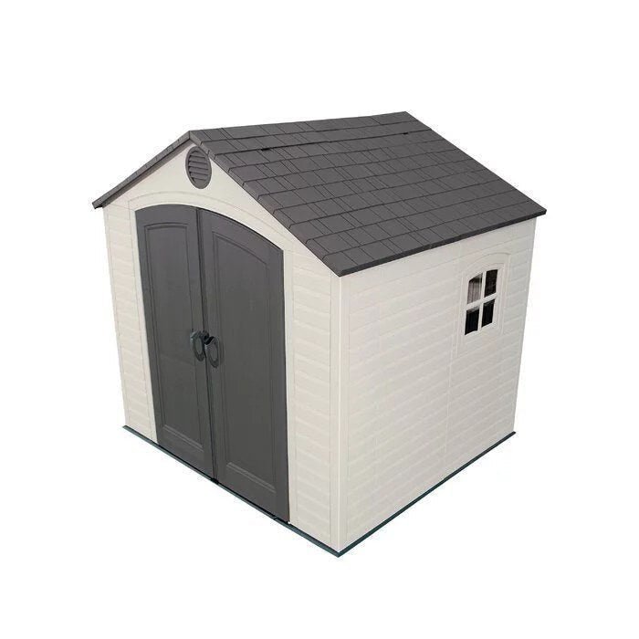img-502.jpg 8 ft. W x 7 ft. 4 in. D Plastic Storage Shed - Image 1