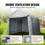 10 x 10 x 8.5 ft Heavy-Duty Portable Storage Shed - Image 7