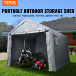 10 x 10 x 8.5 ft Heavy-Duty Portable Storage Shed - Image 4